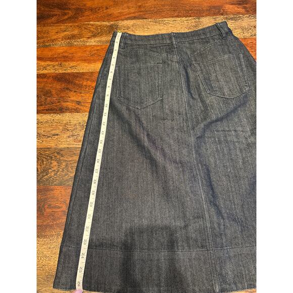 Michael Kors Denim Pencil Skirt with Gold Buttons, NWOT (Size 2) - Picture 9 of 9